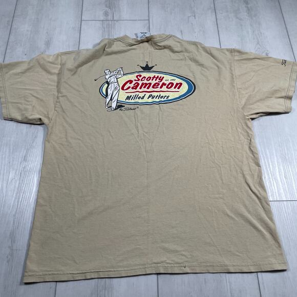 Vintage Titlest Scotty Cameron Fine Milled Putters Tee Shirt Made In USA XL - Picture 4 of 10